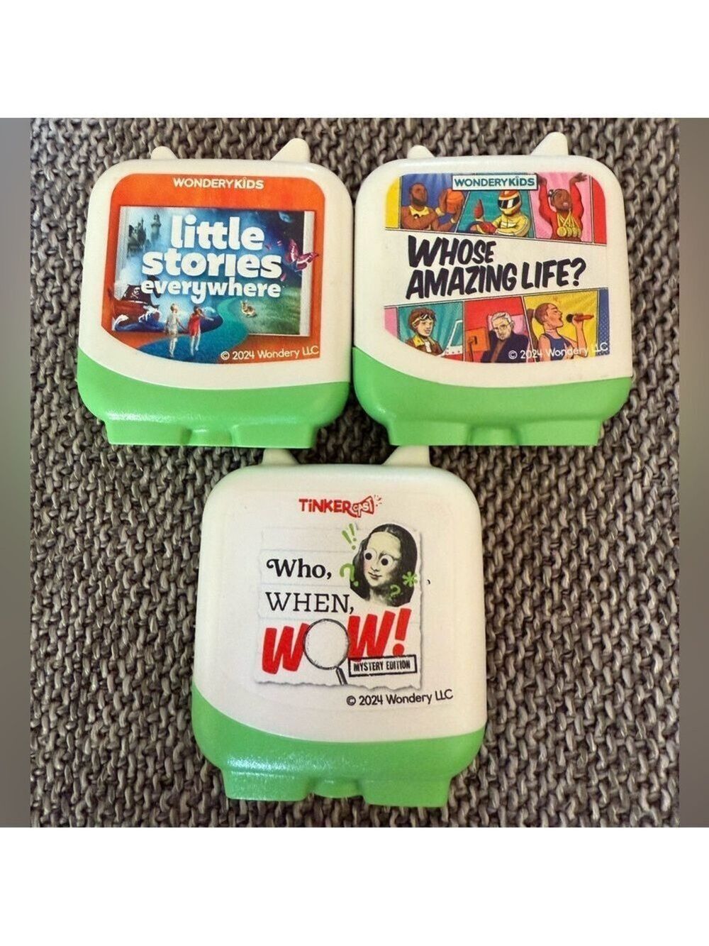 Tonies Who When Wow Little Stories Whose Amazing Life Set of 3 Play Figurines